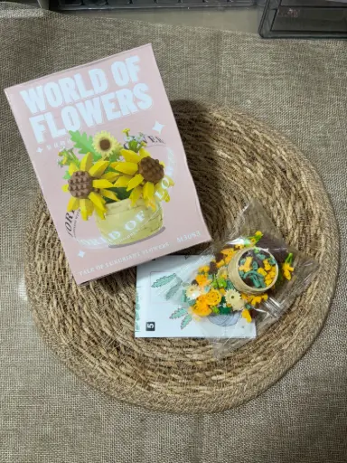 World of flowers Sunflower-LEGO DIY Kit