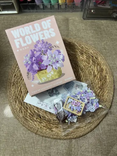 World of flowers Purple-LEGO DIY Kit