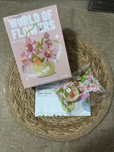 World of flowers Pink-LEGO DIY Kit